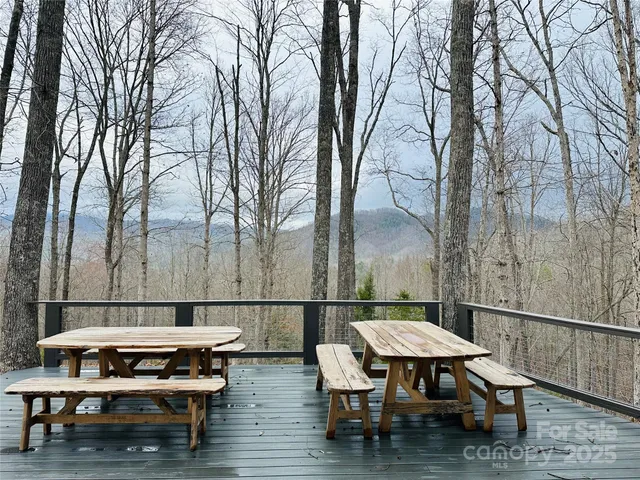a view of porch with seating area