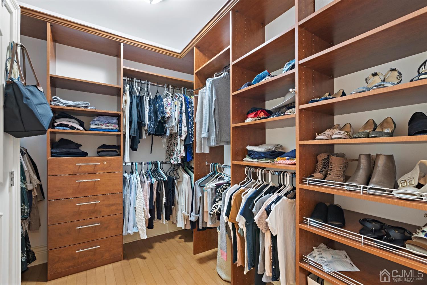 8 Madden Court Edison, NJ 08820 - Photo 60 of 75 a view of walk in closet with clothes and shoes