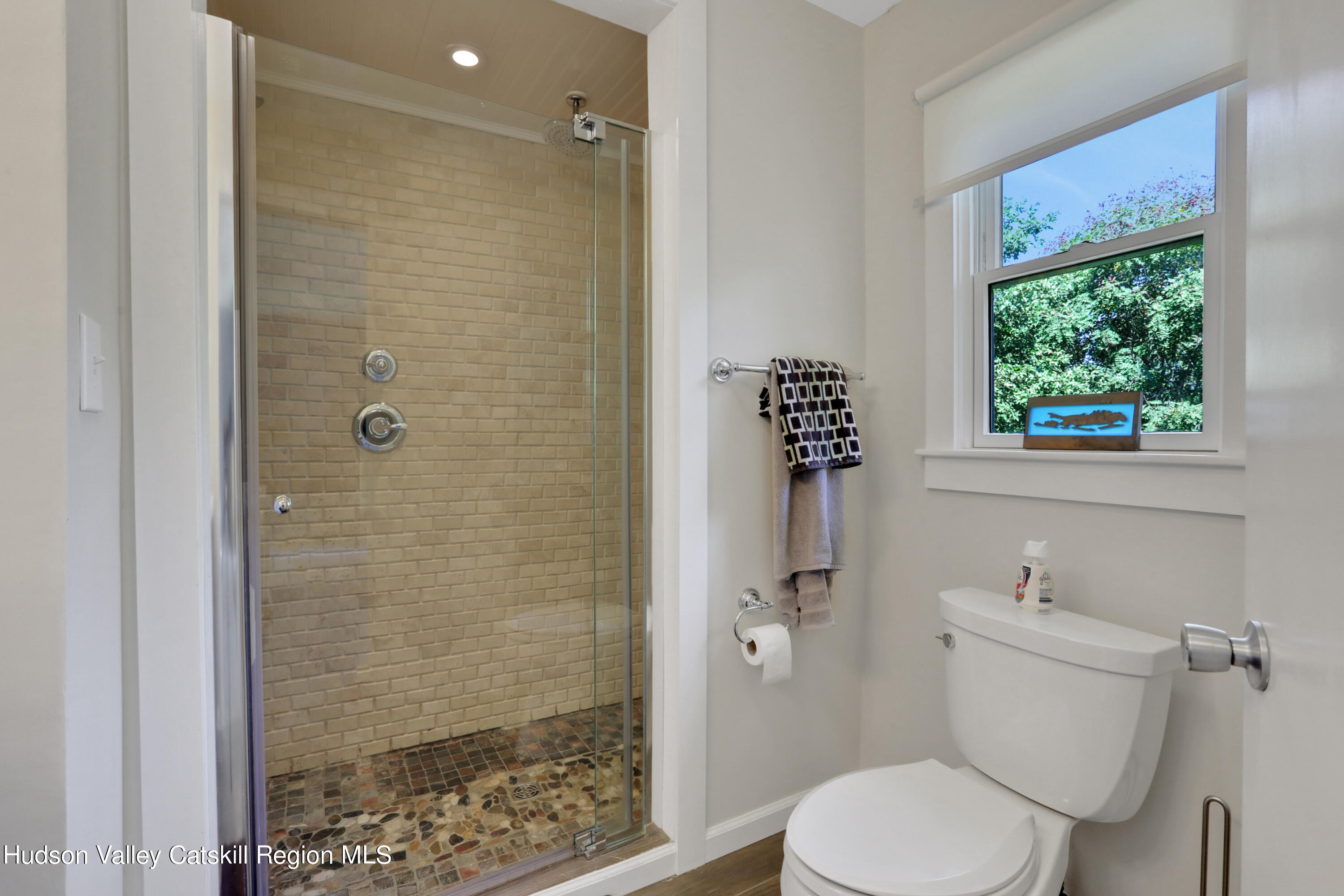 1 Dug Road New Paltz, NY 12561 - Photo 19 of 26 a bathroom with a toilet and a shower