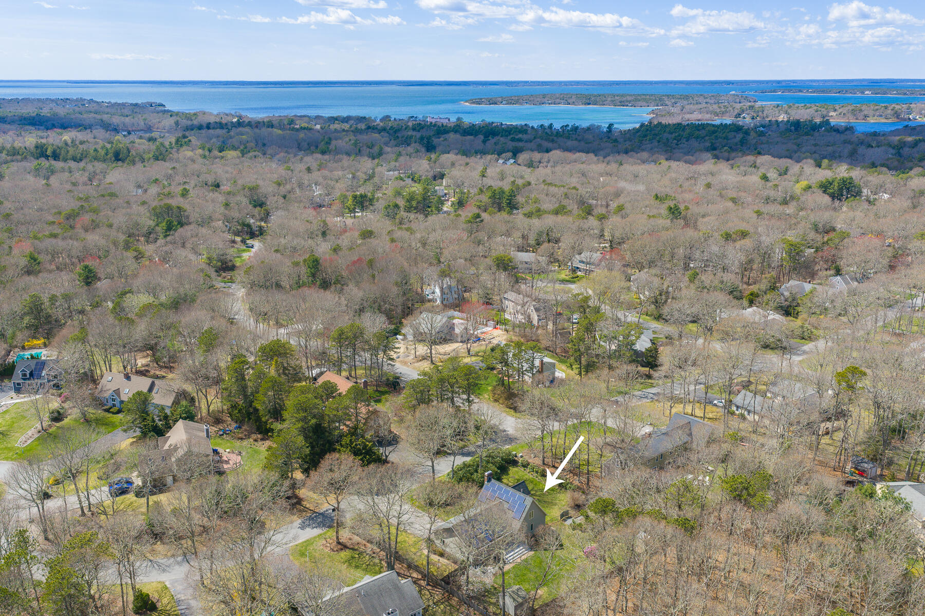 66 Frederick B Douglas Road North Falmouth, MA 02556 - Photo 2 of 39 Aerial Blue Ocean Megansett