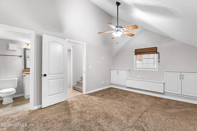 a view of balcony and yard