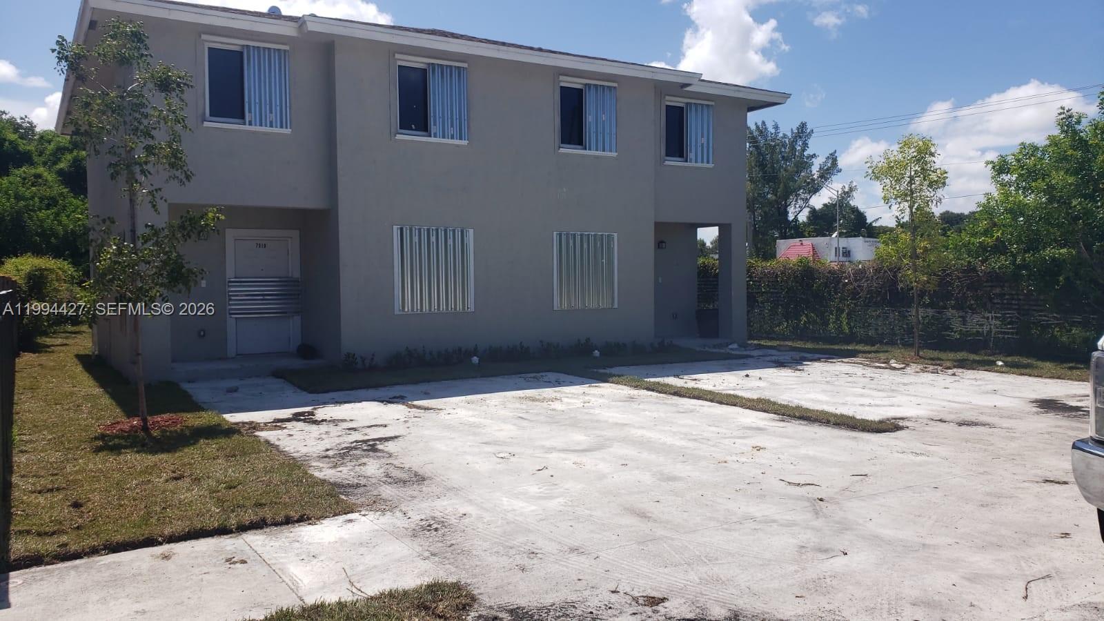 a backyard of a house