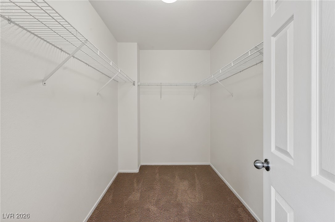 8038 Kings Ransom Street Las Vegas, NV 89139 - Photo 25 of 38 Walk in closet with dark colored carpet
