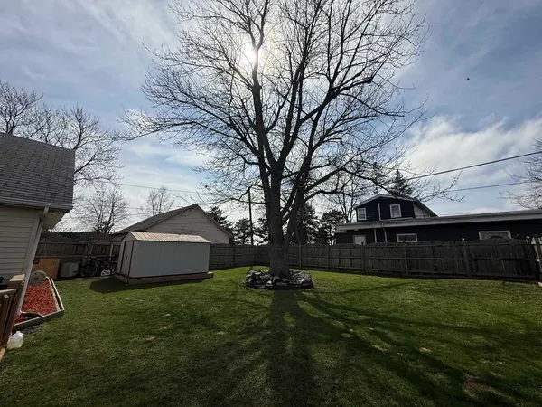 a house view with a garden space
