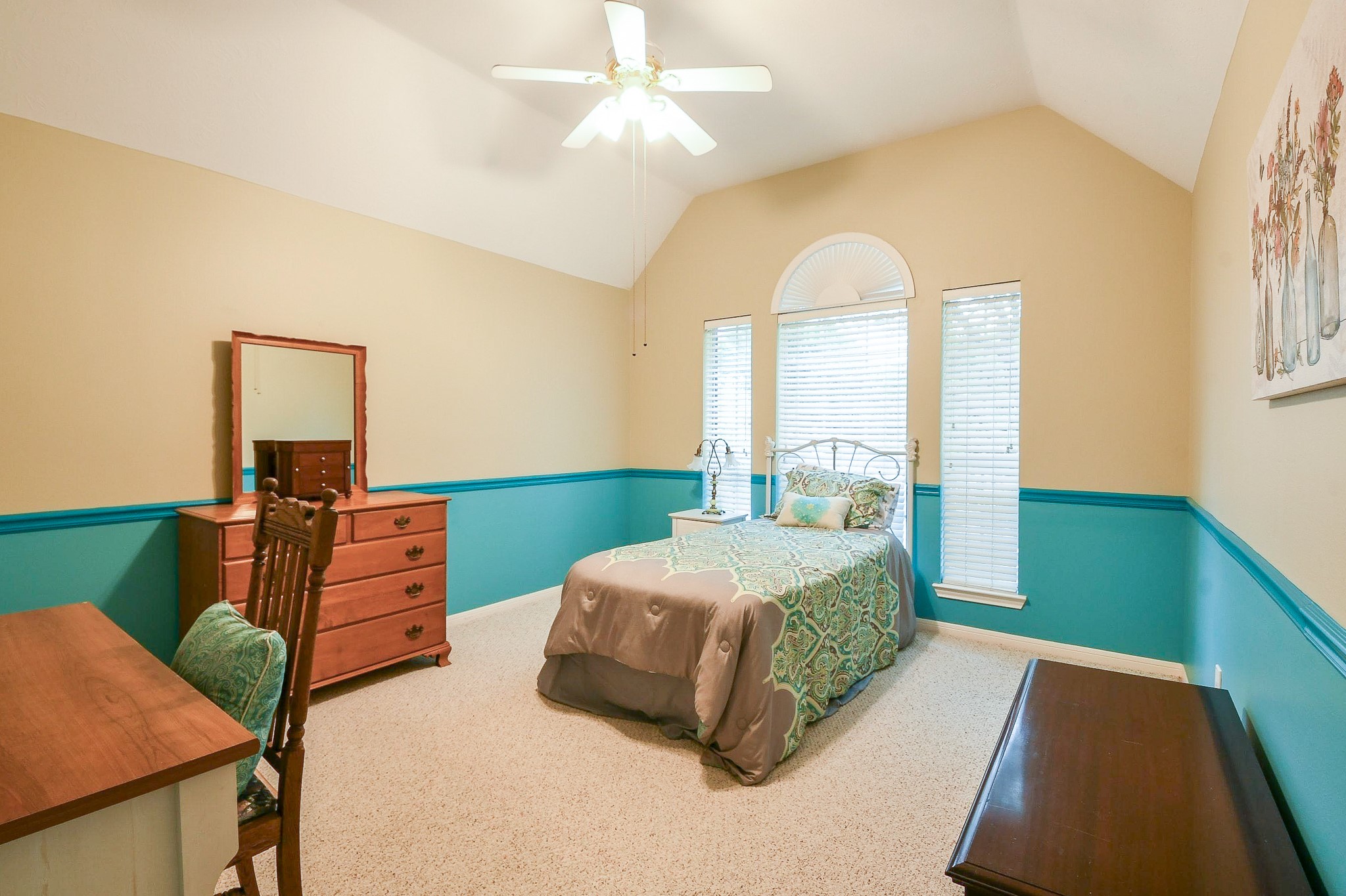 20423 Forest Drive Spring, TX 77388 - Photo 31 of 49 The second upstairs bedroom. This room shares a Jack and Jill bathroom with bedroom #4.