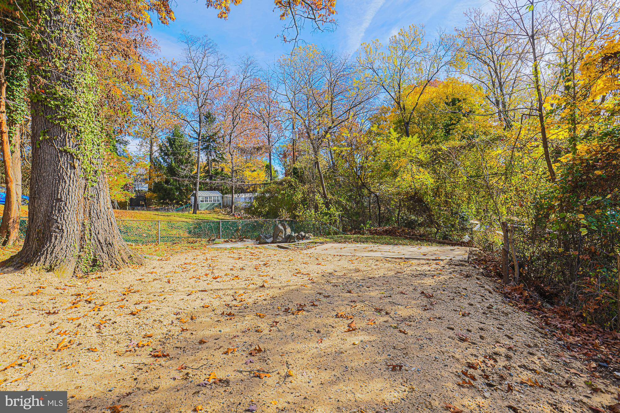 3641 Campfield Road Baltimore, MD 21207 - Photo 51 of 61 a backyard of a house with large trees