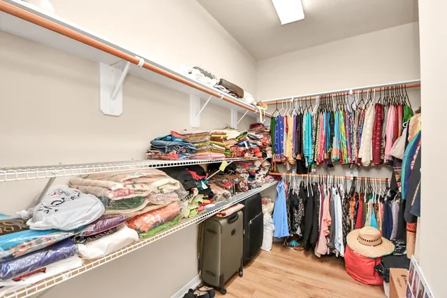 a view of a storage and utility room