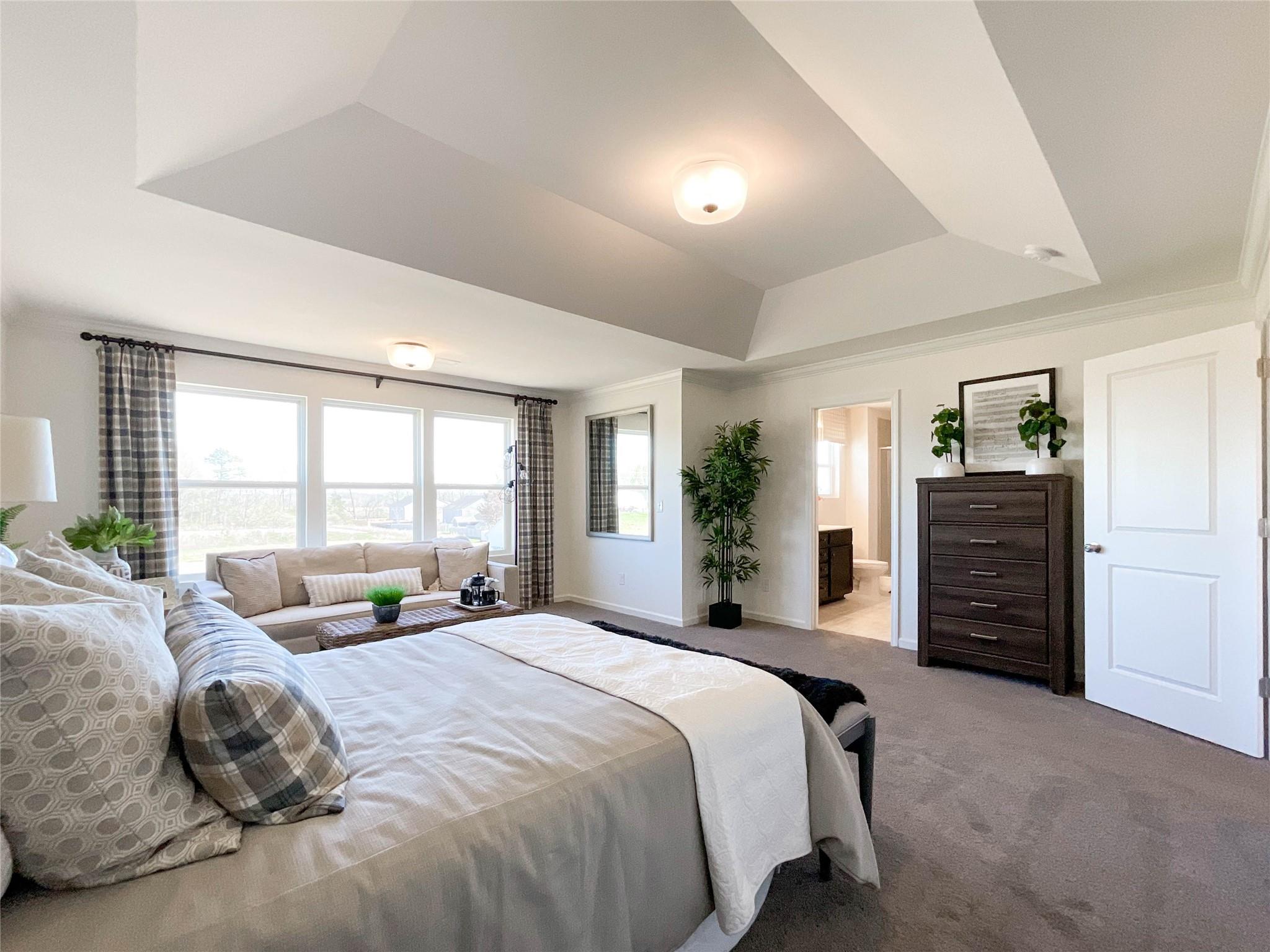 717 Alexander Commons Drive Monroe, NC 28112 - Photo 23 of 33 a spacious bedroom with a bed a dresser and a large window