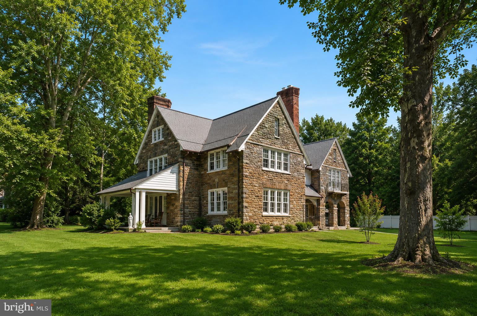 1209 Lenox Road Jenkintown, PA 19046 - Photo 30 of 45 Charming stone home in lush greenery.
