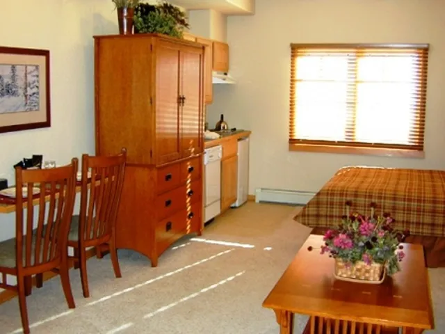 a room with furniture and a window