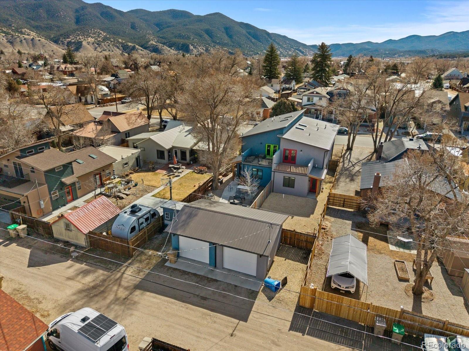 1036 H Street Salida, CO 81201 - Photo 5 of 50 an aerial view of a house with a mountain