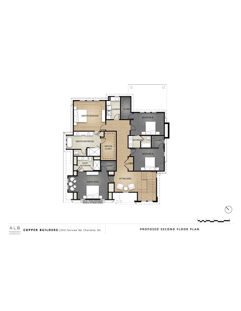 5515 Fairview Road Charlotte, NC 28209 - Photo 7 of 13 a picture of a floor plan