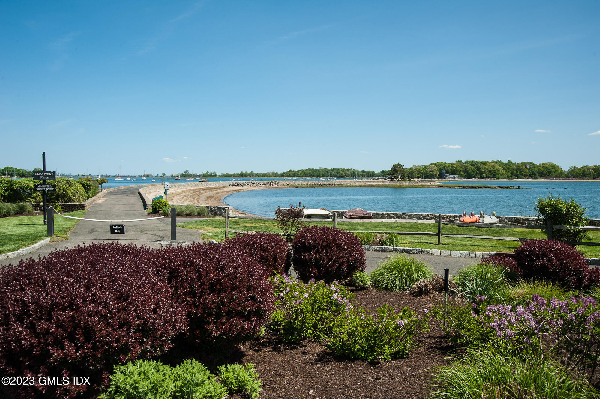 1 Seagate Road Riverside, CT 06878 - Photo 17 of 31 a view of a lake with houses in the back
