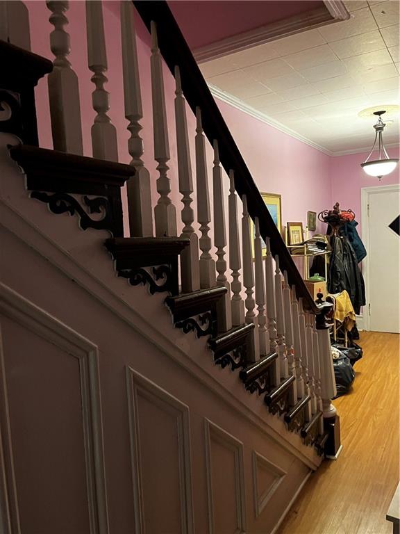 334 Main Street Pittsburgh, PA 15201 - Photo 22 of 24 a view of staircase with wooden floor and utility