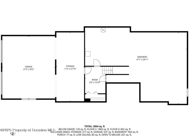 a picture of a wall with a white building