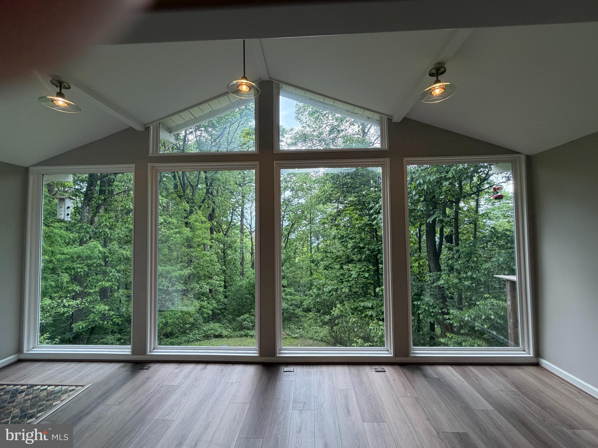 146 Trillium Trail Road Linden, VA 22642 - Photo 4 of 21 a view of an empty room with wooden floor and outdoor space