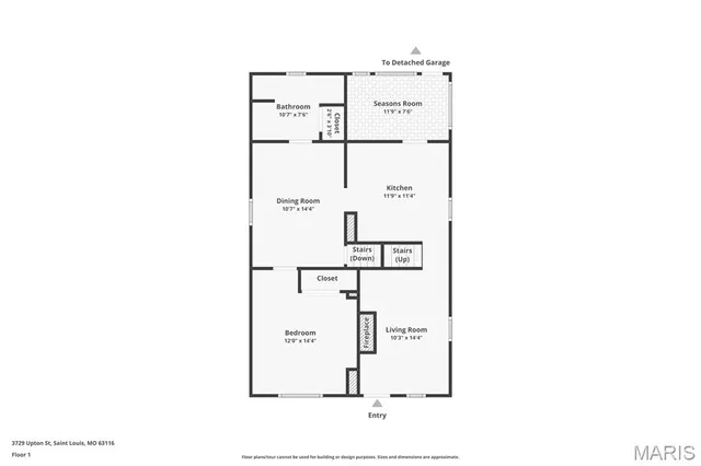 $182,000 | 3729 Upton Street, St. Louis, MO 63116