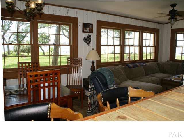 Window filled living room