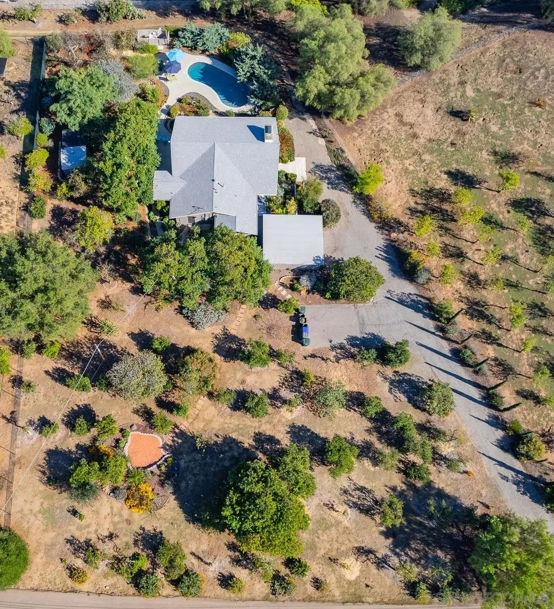329 Greenview Lane Fallbrook, CA 92028 - Photo 48 of 53 an aerial view of residential house with outdoor space