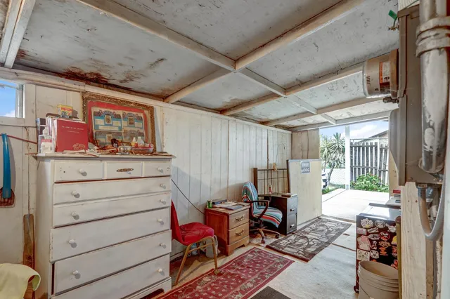 a view of a room with furniture