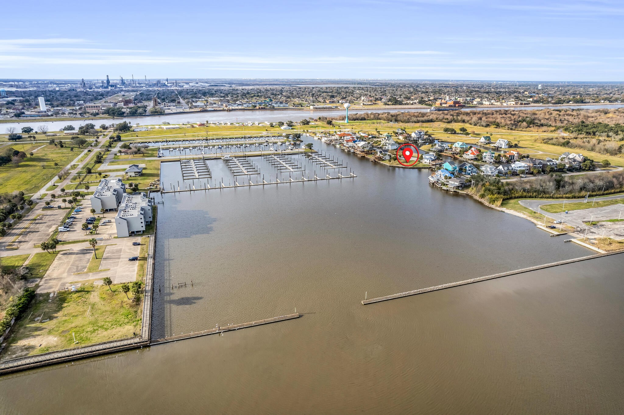 806 North Wind Port Arthur, TX 77640 - Photo 7 of 7 an aerial view of ocean and residential houses with outdoor space
