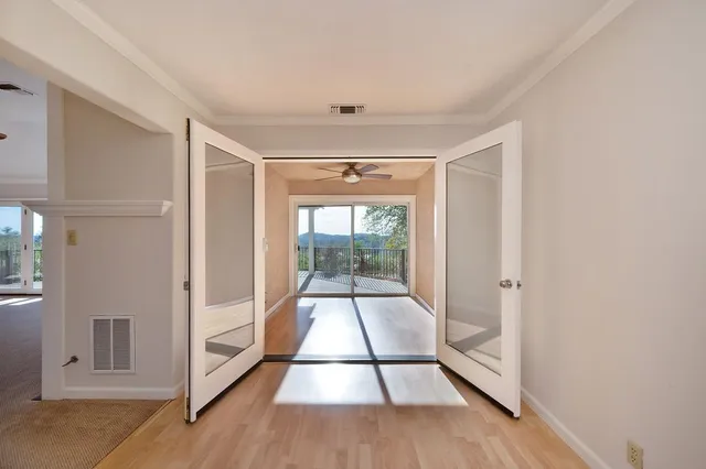 a view of a kitchen with a refrigerator a sink and dishwasher