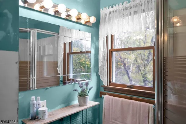 a view of city and mountain