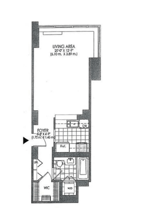 120 Riverside Boulevard, Unit 14C Manhattan, NY 10069 - Photo 11 of 11 a picture of a floor plan