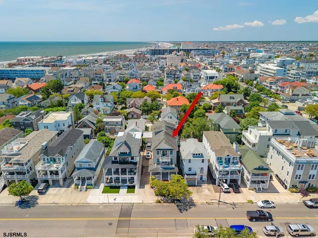 an aerial view of a city