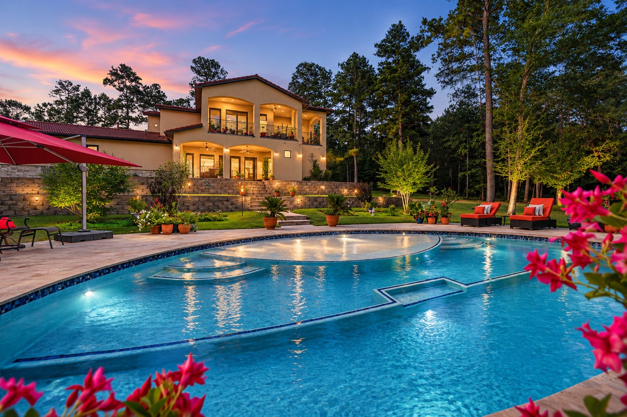 280 Sundog Road Huntsville, TX 77340 - Photo 1 of 50 Your private retreat awaits in Texas Grand Ranch. Set on more than 6 wooded acres, this resort-style estate is surrounded by the beauty of Sam Houston National Forest and Huntsville State Park, just north of Houston.