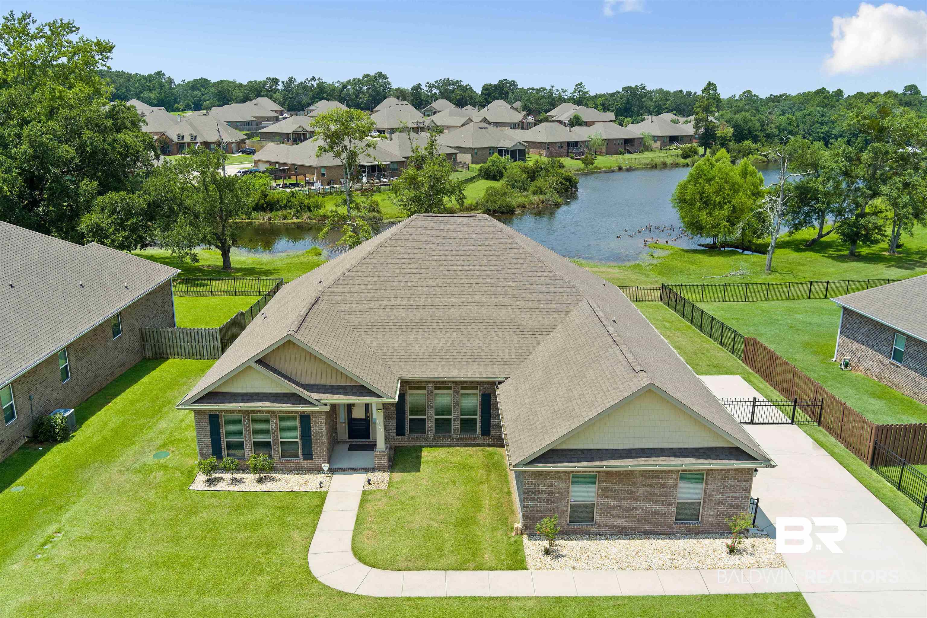 1864 Gwin Court Mobile, AL 36695 - Photo 1 of 37 Aerial view with a water view
