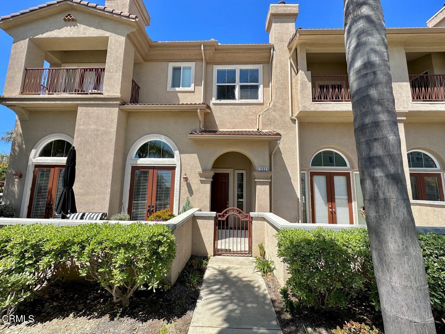 a front view of a brick building