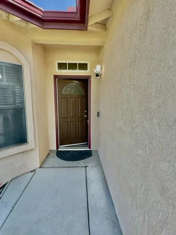 a view of front door of a house