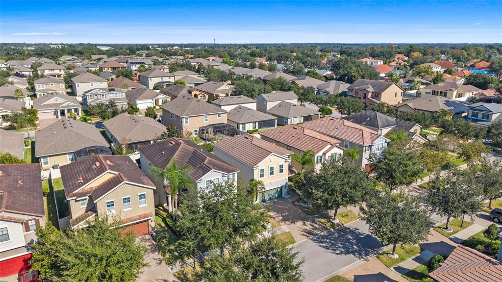 1040 Oliveto Verdi Court Brandon, FL 33511 - Photo 32 of 35 an aerial view of a city with lots of residential buildings