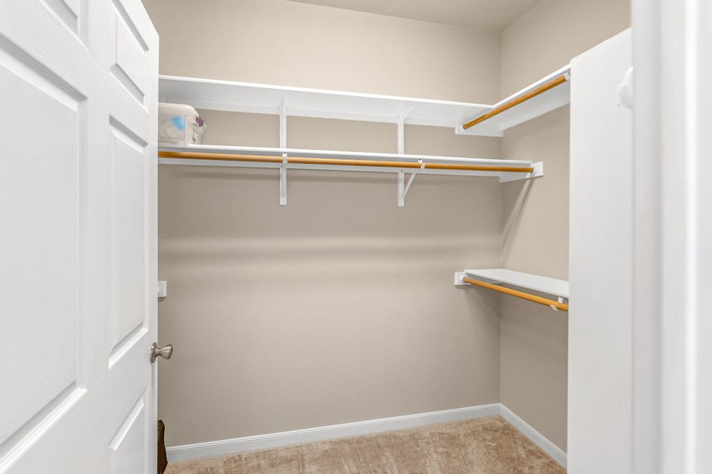 225 Los Cedros Loop Kerrville, TX 78028 - Photo 11 of 27 a view of walk in closet with empty racks
