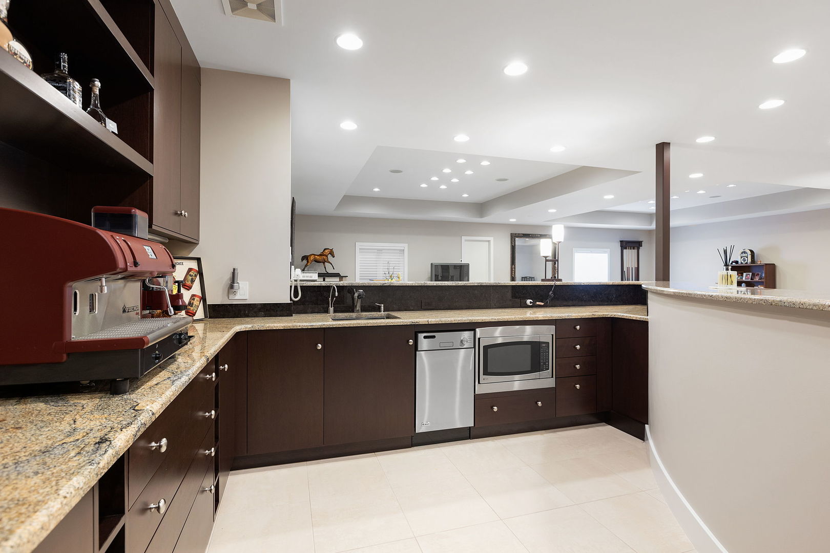 925 Morrison Road Northbrook, IL 60062 - Photo 34 of 75 a kitchen with stainless steel appliances granite countertop a sink a stove and a refrigerator