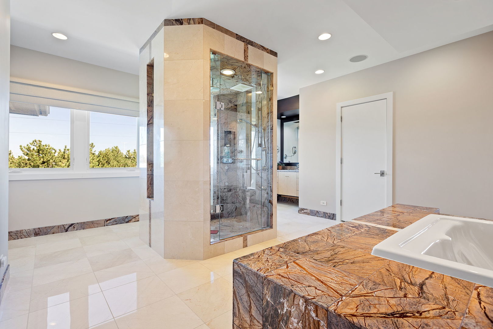 925 Morrison Road Northbrook, IL 60062 - Photo 53 of 75 a spacious bedroom with a bed and a dresser