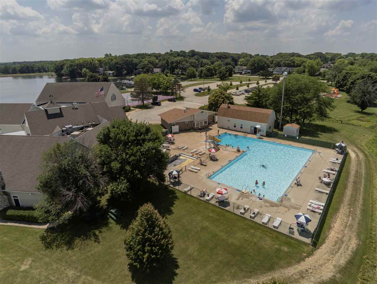 208 New Forest Road Southwest Poplar Grove, IL 61065 - Photo 37 of 40 an aerial view of a house with a garden