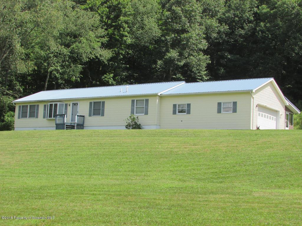 91 Turkey Path Road Wyalusing, PA 18853 - Photo 1 of 22 a view of a house with backyard porch and garden