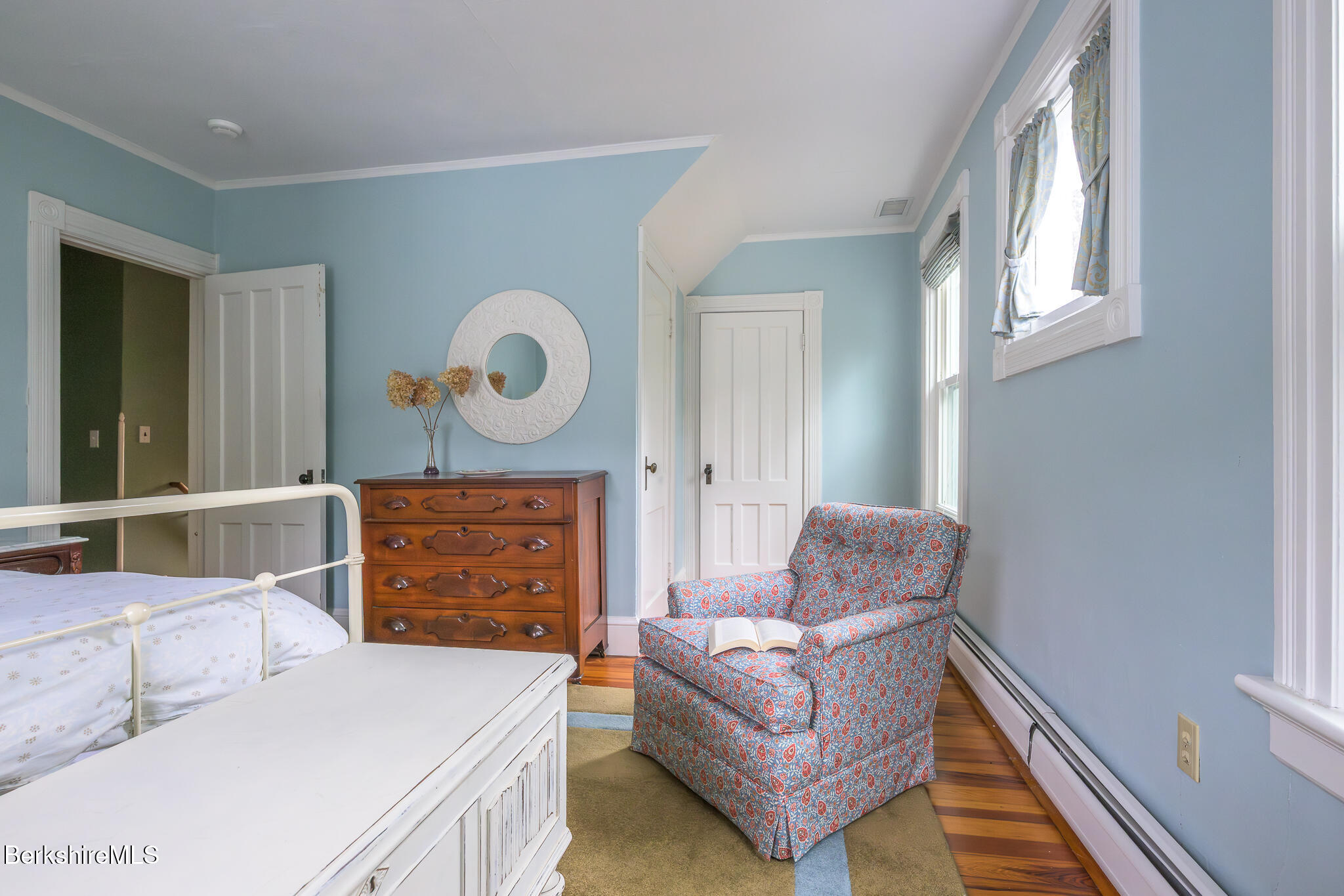 11 Sergeant Street Stockbridge, MA 01262 - Photo 34 of 52 a living room with furniture and a wooden floor
