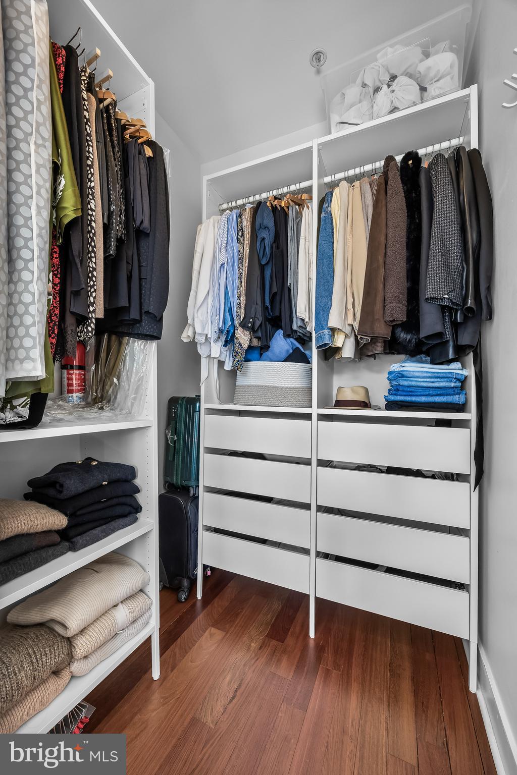 1627 Fairmount Avenue, Unit B Philadelphia, PA 19130 - Photo 29 of 46 a view of walk in closet with clothes and shoes