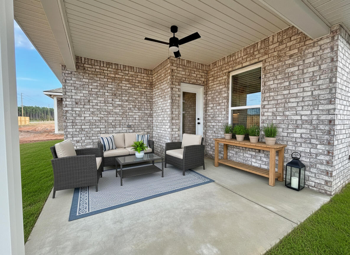 75 Natureview Way Ponce de Leon, FL 32455 - Photo 20 of 23 a outdoor living space with furniture and a fireplace