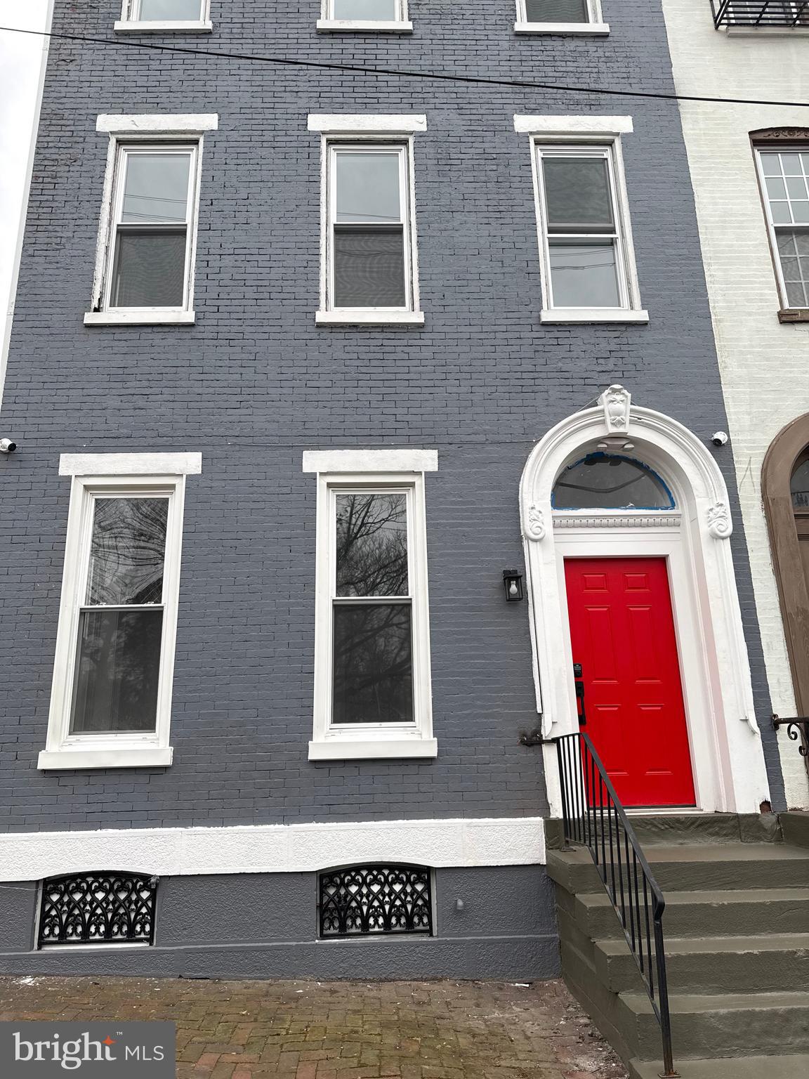 a view of front door of house