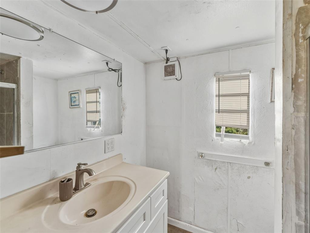 7275 Knowles Road Polk City, FL 33868 - Photo 16 of 39 a bathroom with a sink a window and a mirror