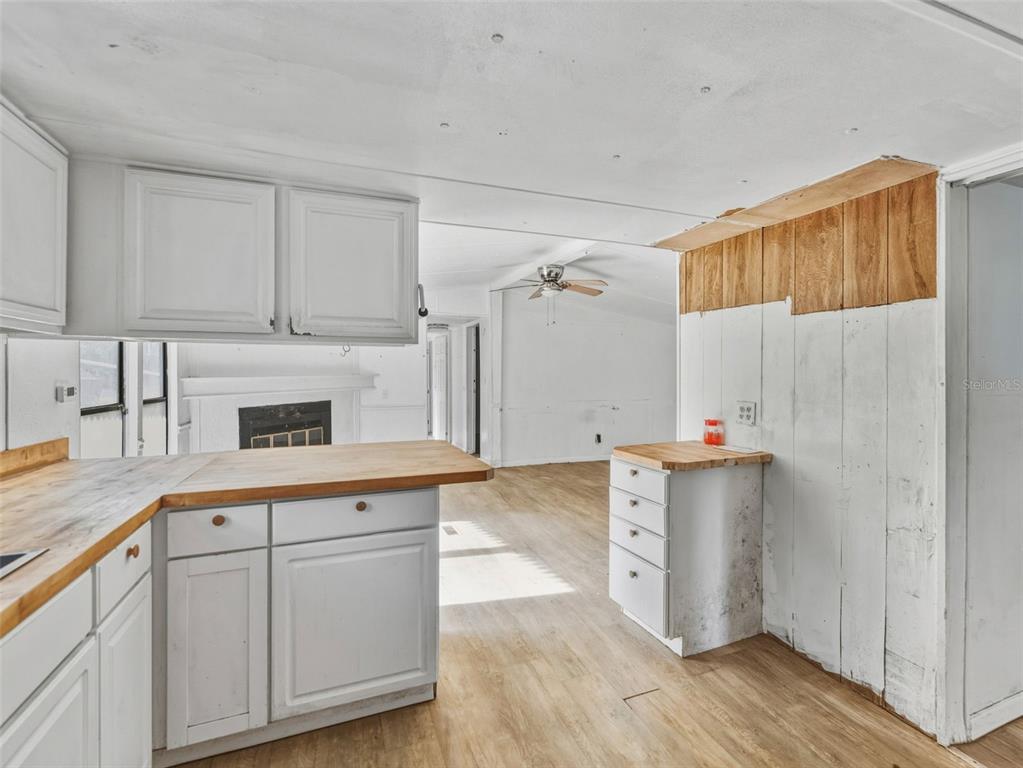 7275 Knowles Road Polk City, FL 33868 - Photo 8 of 39 a kitchen with cabinets and wooden floor