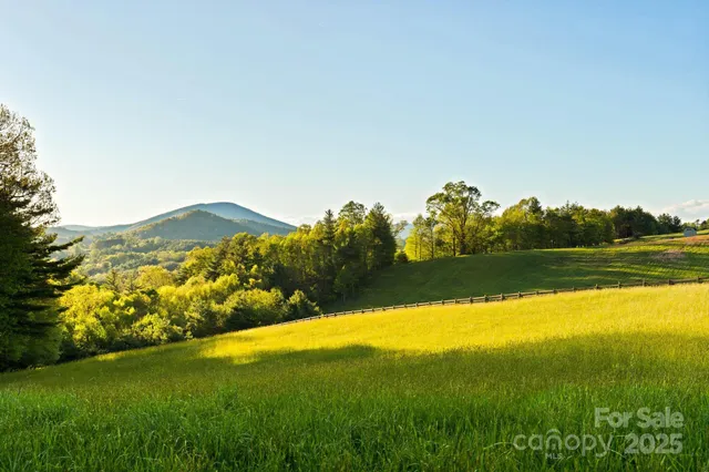 a view of a lake with a big yard