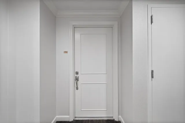 a view of front door