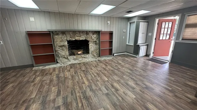 wooden floor in an empty room