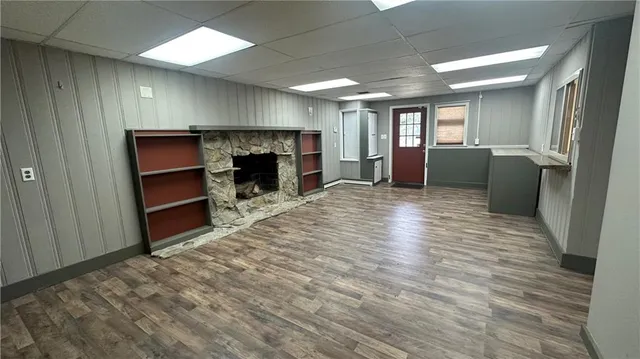 wooden floor in an empty room