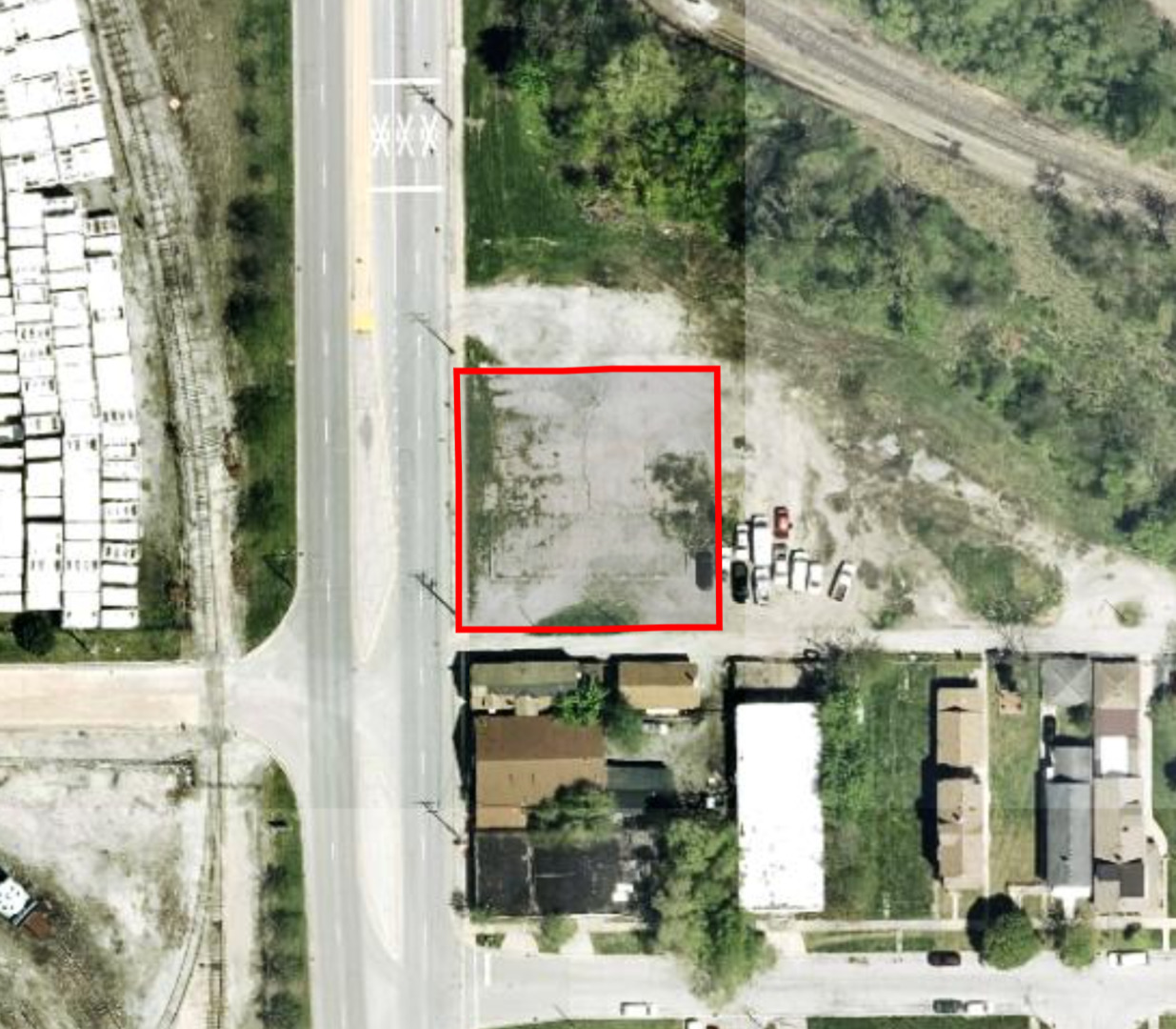 a view of a brick house with a street